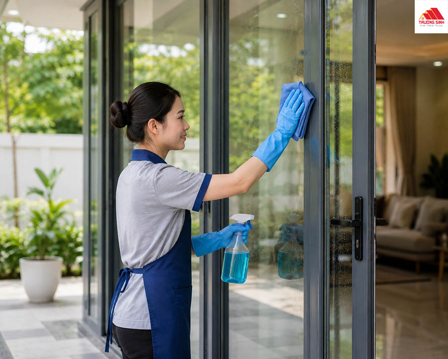 Những dụng cụ cần chuẩn bị khi vệ sinh cửa nhôm kính